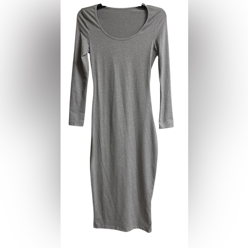 SHEIN‎ Gray Long Sleeve Dress